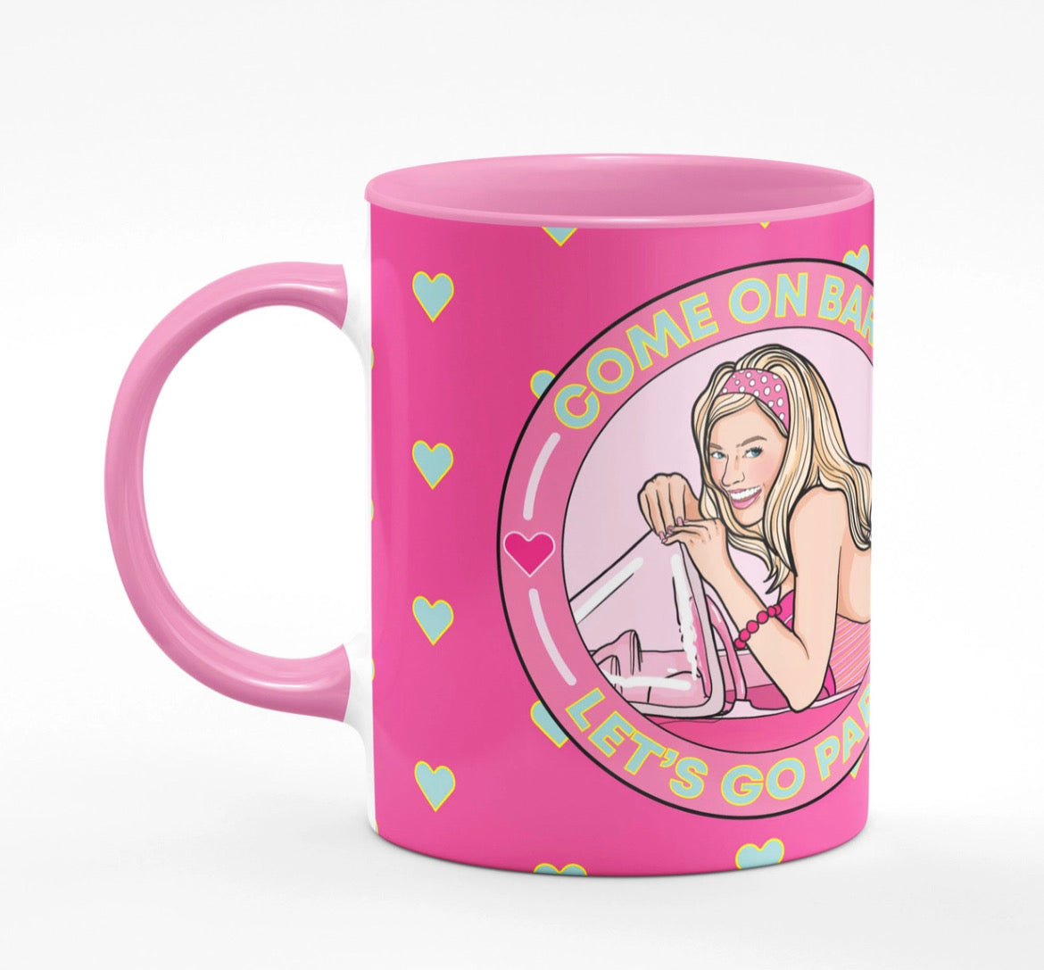 Barbie Let's Go Party Pink Mug
