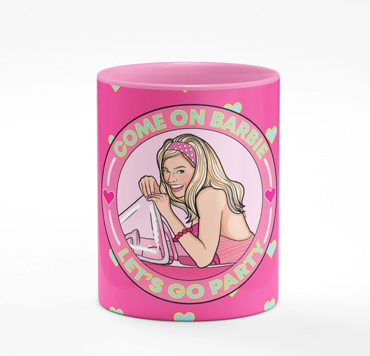 Barbie Let's Go Party Pink Mug