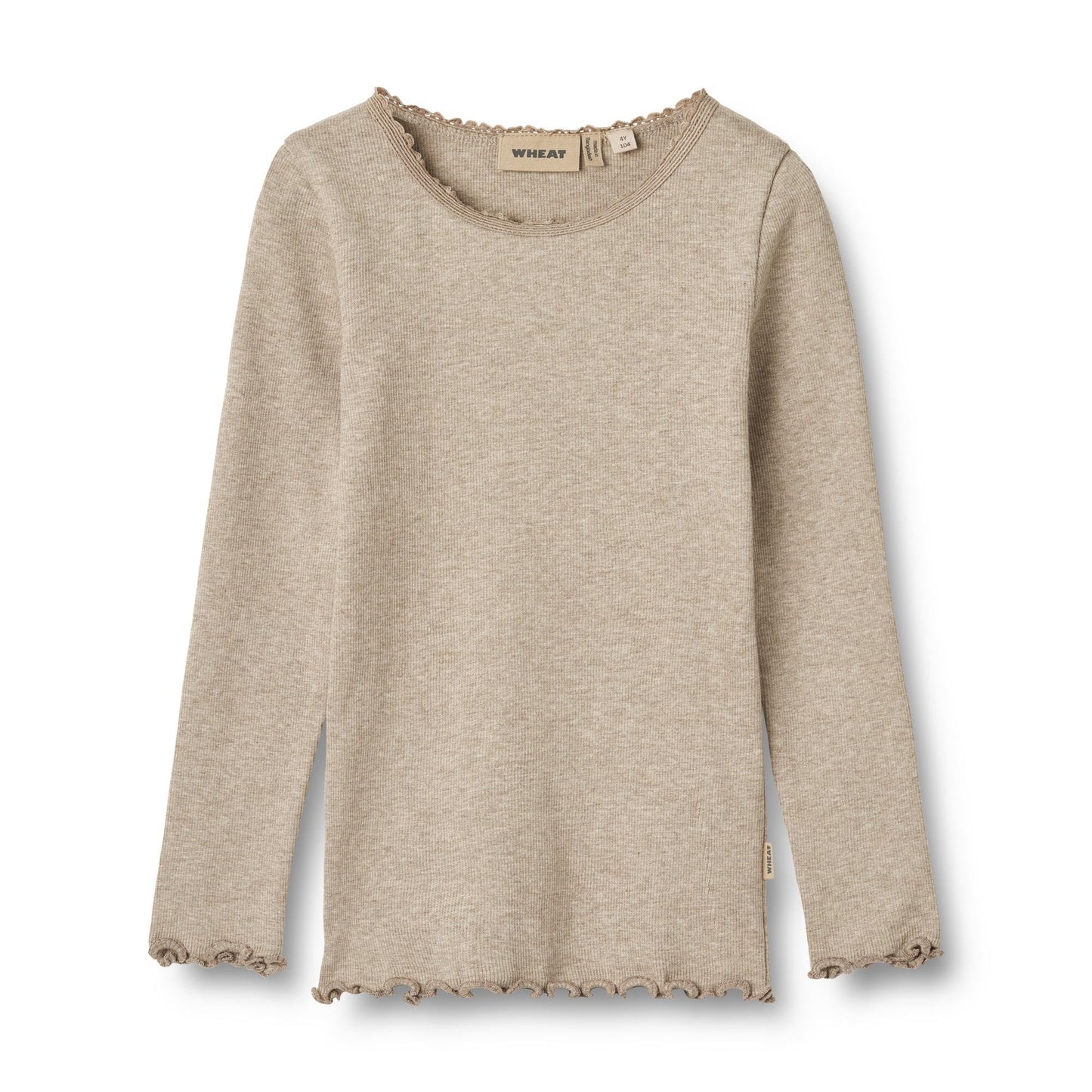 Rib T-Shirt Reese — Gravel Melange