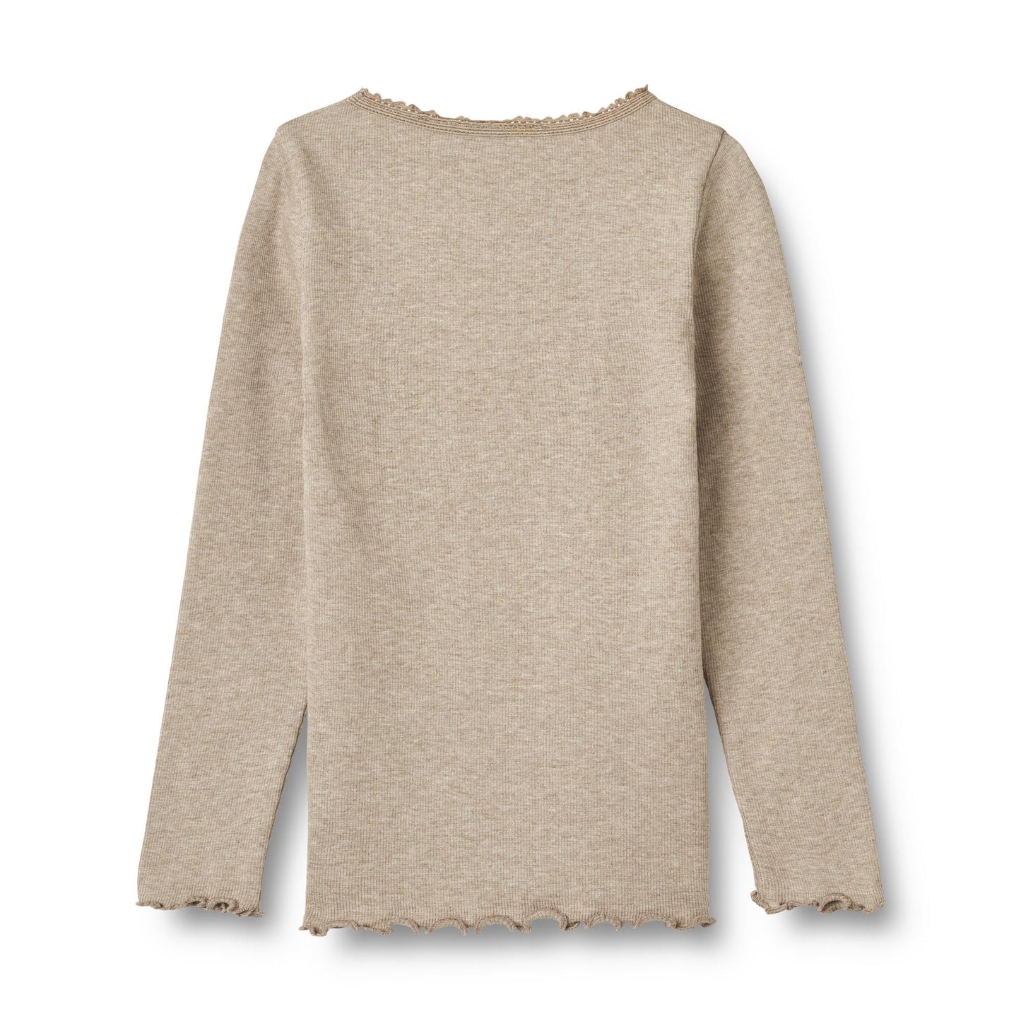 Rib T-Shirt Reese — Gravel Melange