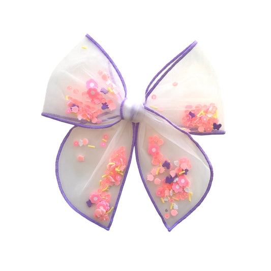 Butterfly Floral Mix Shaker Bow