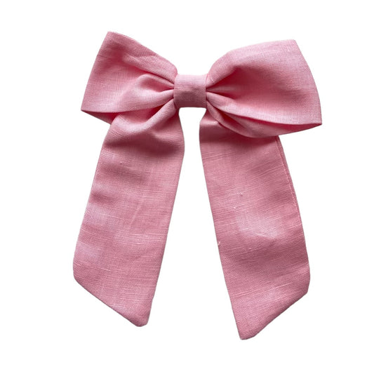 Long Tail Linen Bow