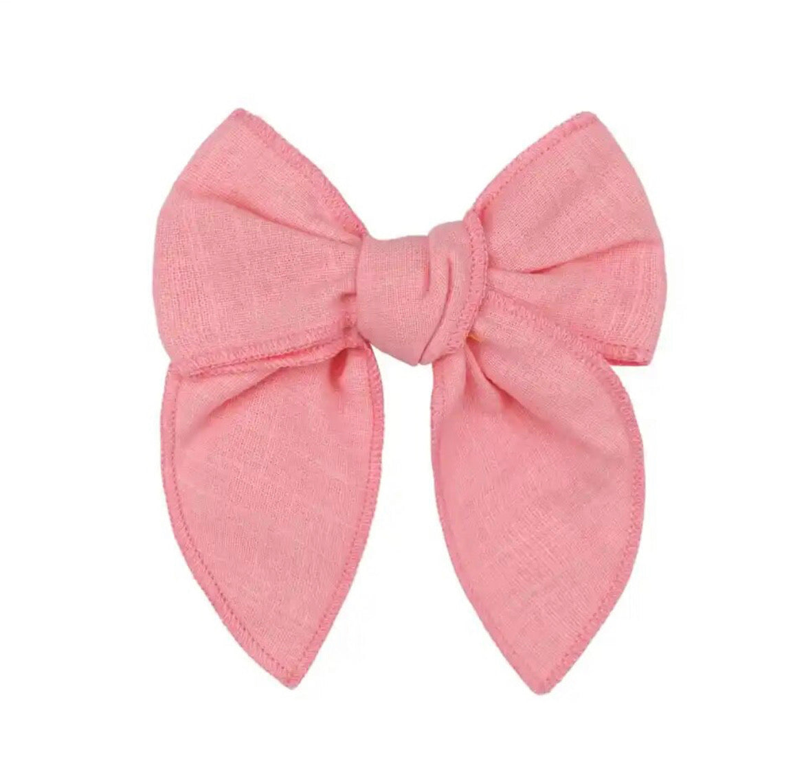 Pink Linen Bow