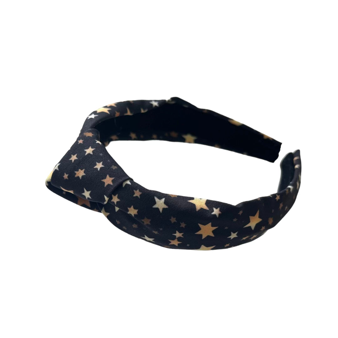 Black & Gold Stars Headband