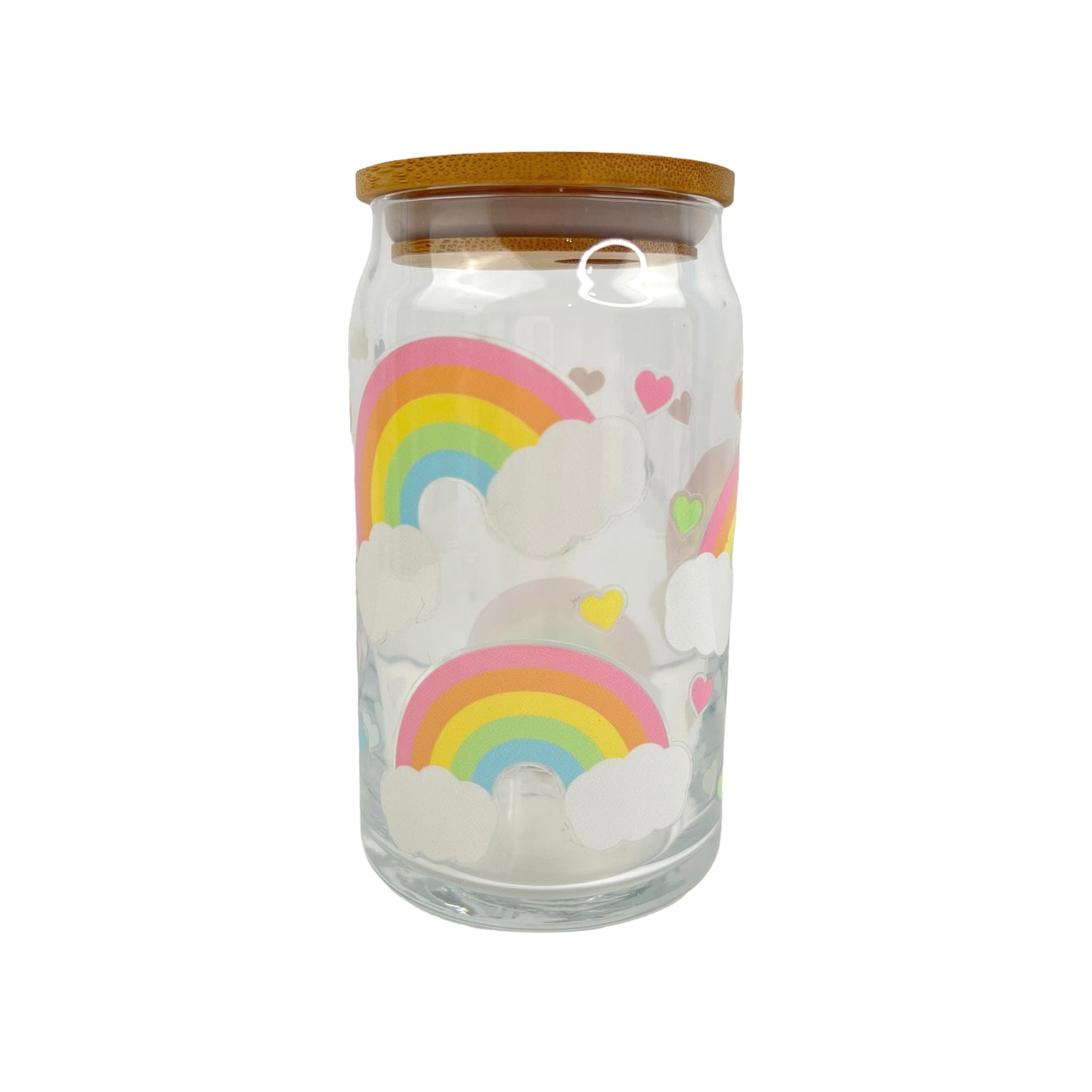The Rainbow Clouds 16oz Glass Cup