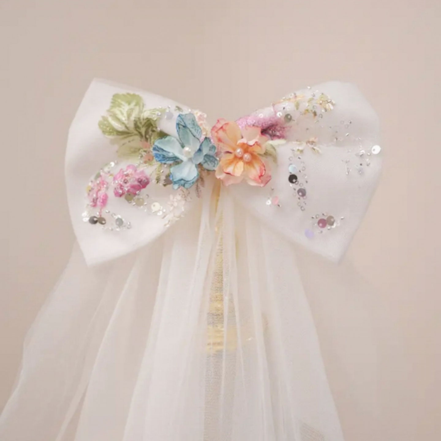 Floral Flower Girl Dress Knee-Length Pageant and Party Dress J404A - view 8